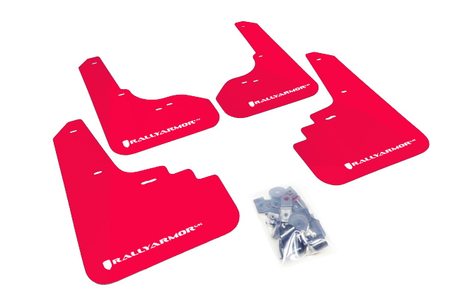 (05-09) Outback - Rally Armor - UR Mudflaps (Red/White)