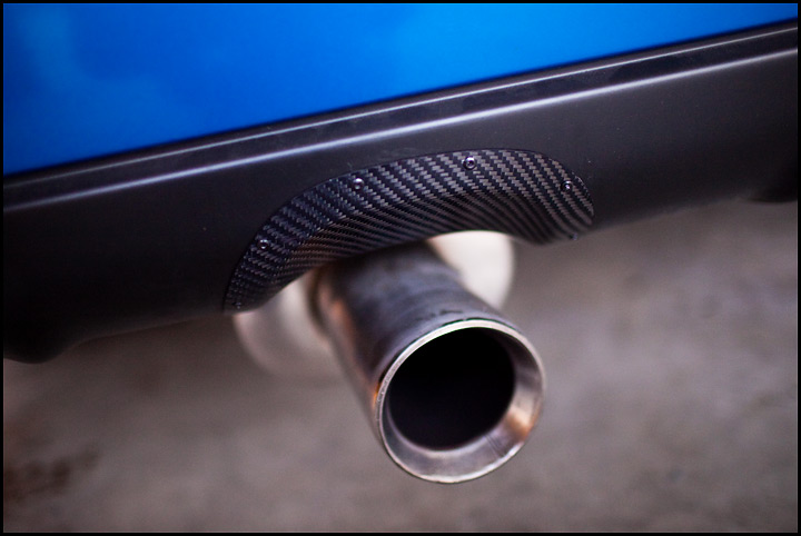 (03-08) Forester - Exhaust Heatshield (Carbon Fiber) w/ Rivets