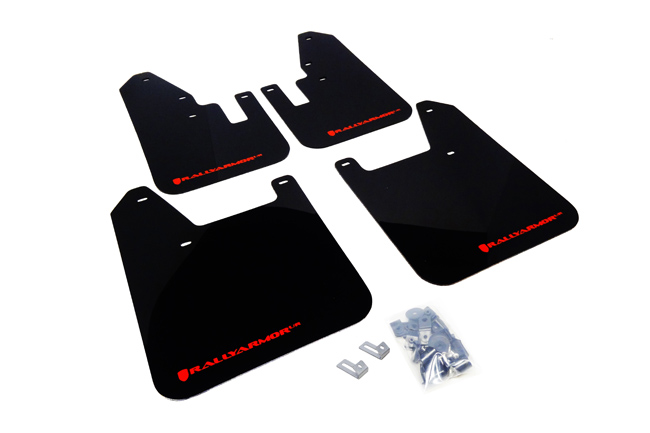 (98-02) Forester - Rally Armor - UR Mudflaps (Black/Red)