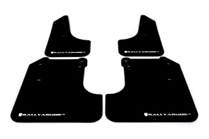 (08-10) WRX - Rally Armor - UR Mudflaps (Black/White)
