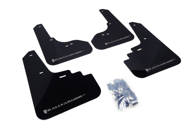(05-09) Outback - Rally Armor - UR Mudflaps (Black/Silver)