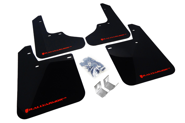 (93-01) Impreza - Rally Armor - UR Mudflaps (Black/Red)