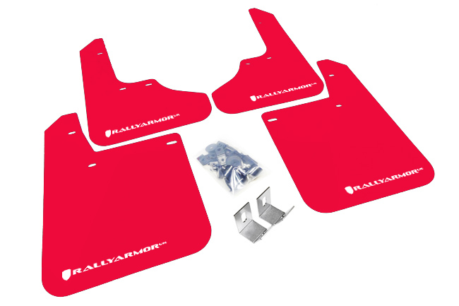 (93-01) Impreza - Rally Armor - UR Mudflaps (Red/White)